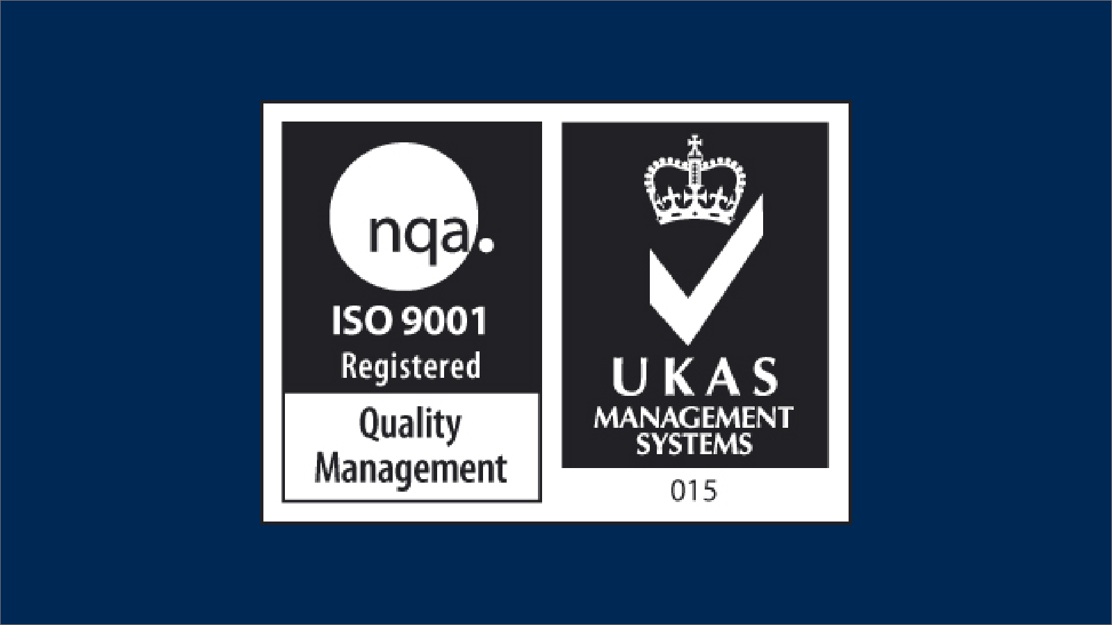 ISO 9001 accreditation - security solutions