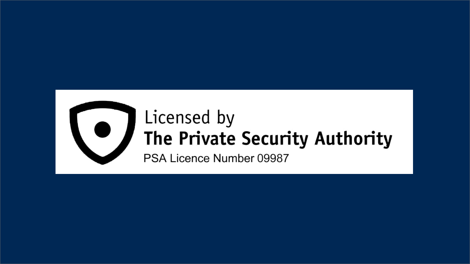 PSA accreditation - Security solutions