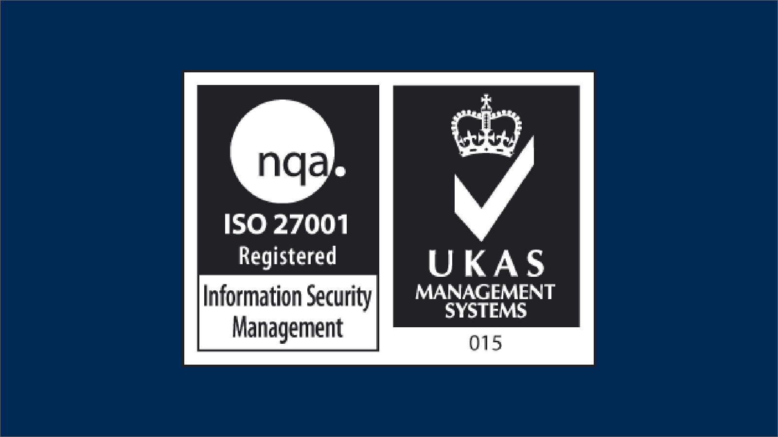 ISO27001 award - security solutions